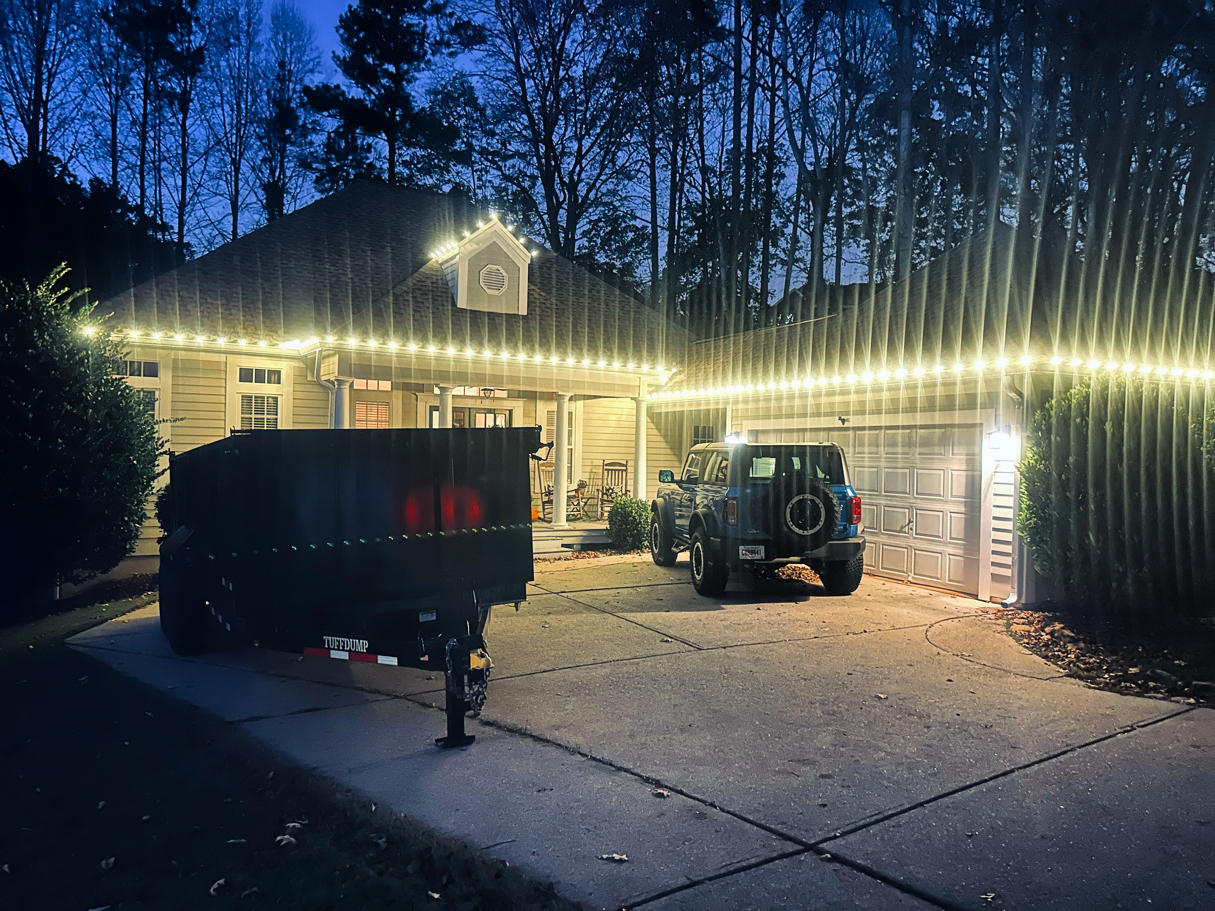 Dumpster trailer in action